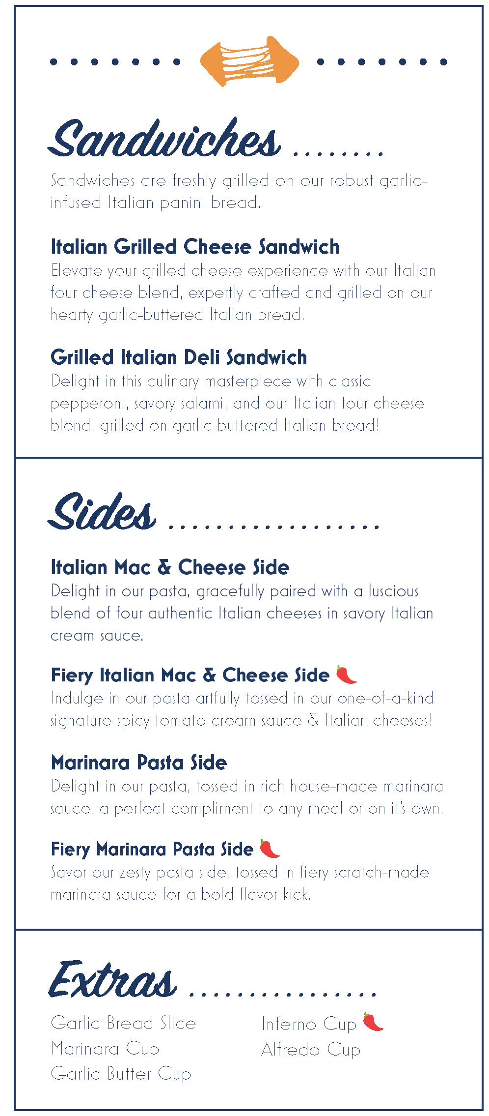 Our menu-Experience what we offer - If You Cheese Food Truck